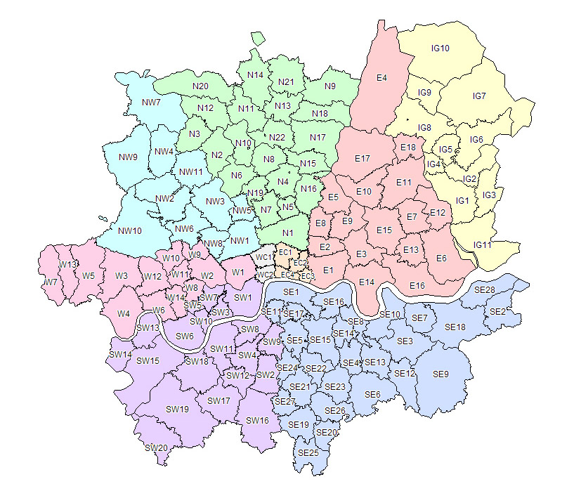 London areas