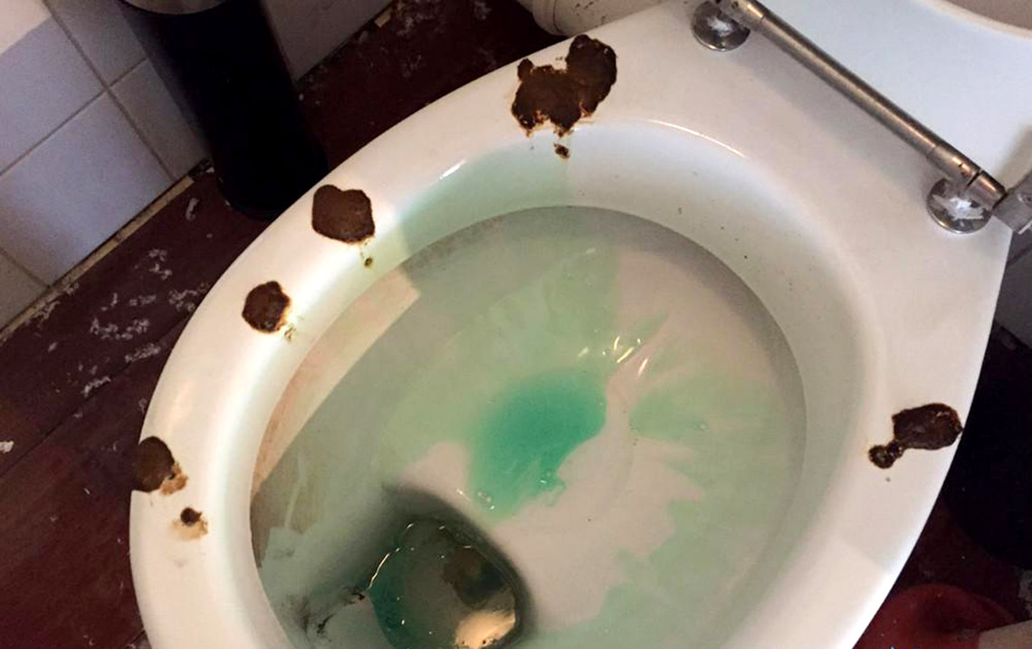 disgusting misery after a party