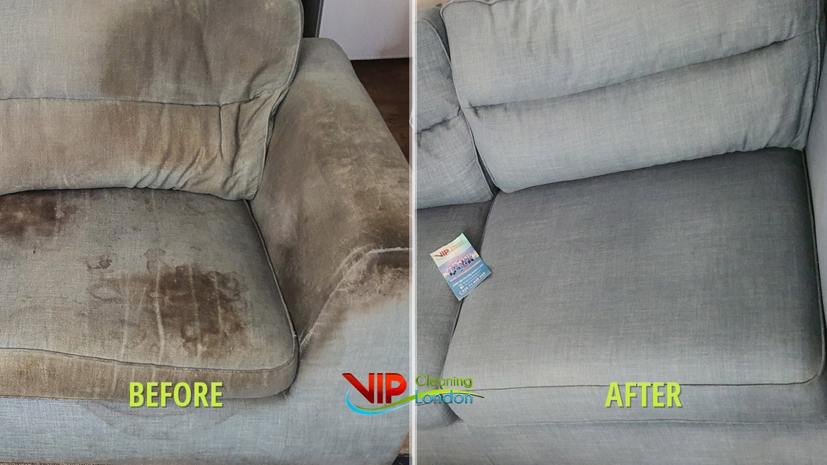 Before / After Upholstery sofa cleaning