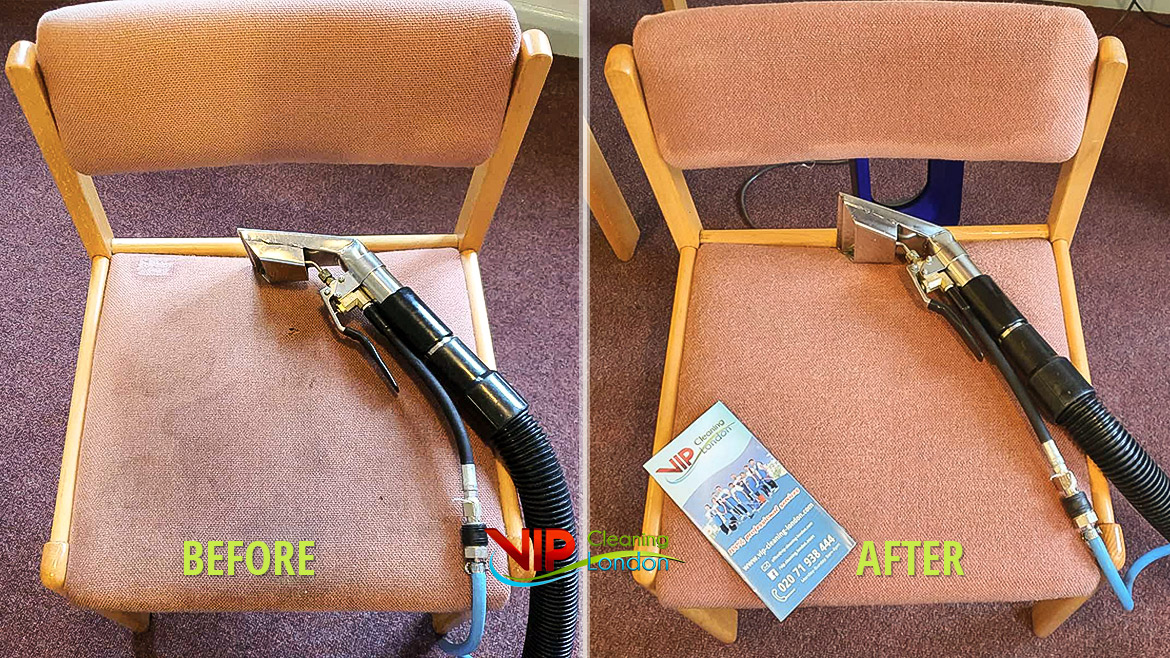 Before / After chairs upholstery cleaning